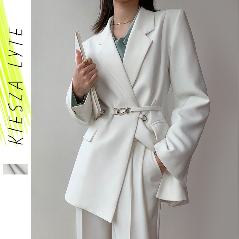 Office White Suit Two-Piece Pantsuit 2022  ..